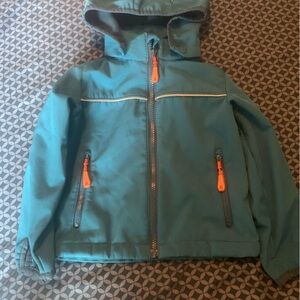 Kamik Blue‎ and Orange Raincoat with Water-Resistant Finish